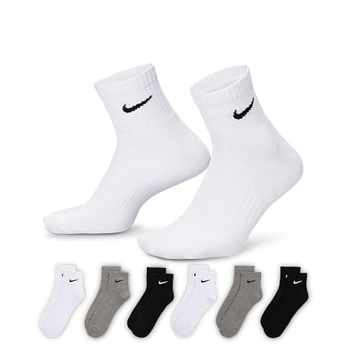 Nike Unisex Adult Everyday Cushioned Training Ankle Socks (6-Pack) | Mens and Womens thumbnail 2