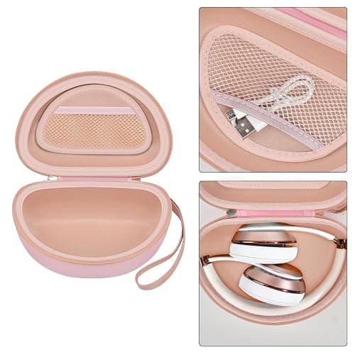 Headphone Case Compatible with Beats Solo 4/ Studio Pro x Kim Kardashian/ Solo3/ Studio3/ Solo Pro Bluetooth On-Ear Headphones Headset - Pink thumbnail 4