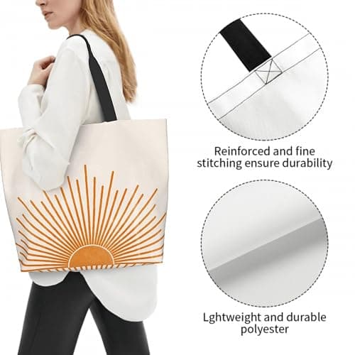Shoulder Bag Large Reusable Eco-friendly Shopping Bags Portable Storage Handbag thumbnail 2