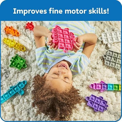 hand2mind Numberblocks Sensory Bubble Poppers, Push Pop Fidget Toys, Keychains for Kids, Counting Math Manipulatives, Fine Motor Tools, Calm Down Corner Supplies, Preschool Toys for Classroom thumbnail 5