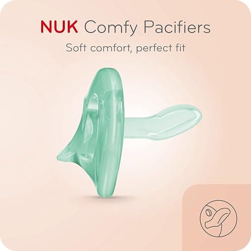 NUK Comfy Orthodontic Pacifiers, 0-6 Months, 3 count (Pack of 1) thumbnail 2
