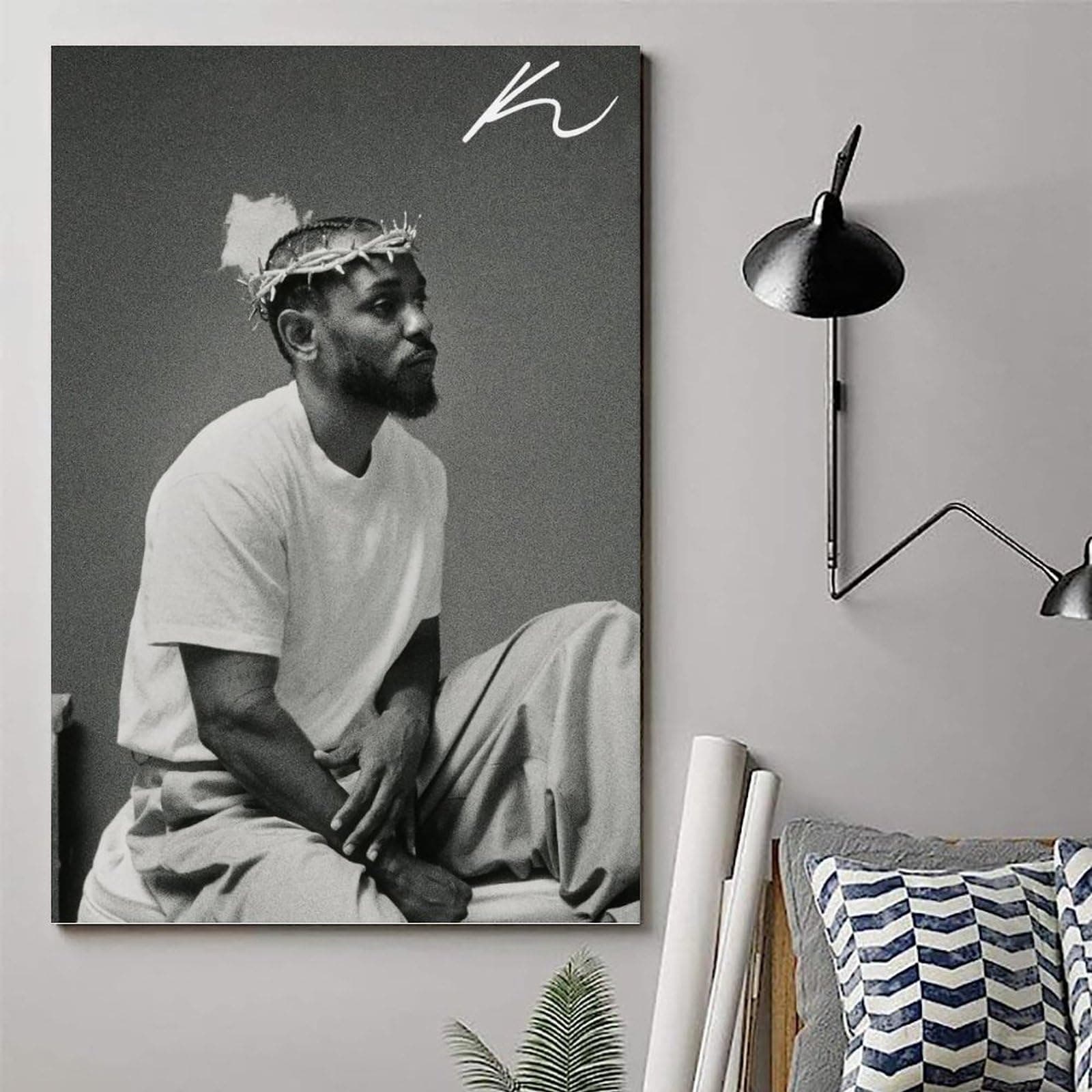 Kendrick Poster Lamar Music Singer Rapper Vintage Music Posters for Room Aesthetic Canvas Wall Art Bedroom Decor12x18inch(30x45cm) thumbnail 6