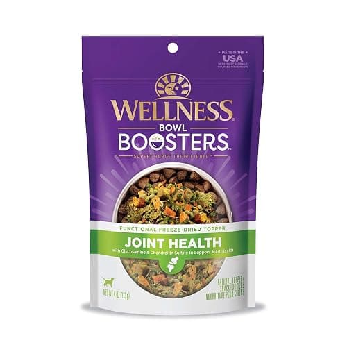 Wellness Bowl Boosters, Dog Food Topper for Small, Medium, & Large Breeds, Grain Free, Natural, Freeze Dried, Joint Health Chicken, 4 Ounce Bag (Pack of 1) - Image 1