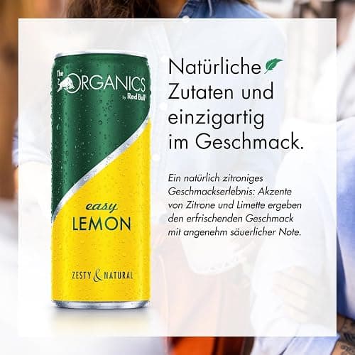 ORGANICS Easy Lemon by Red Bull 330ml - 24er Palette Dosen - Bio Getränk 100% natürliche Zutaten, EINWEG (24 x 330 ml) thumbnail 4
