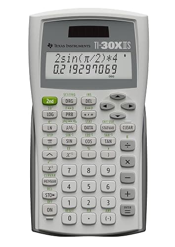 Texas Instruments TI-30XIIS Scientific Calculator, White thumbnail 2