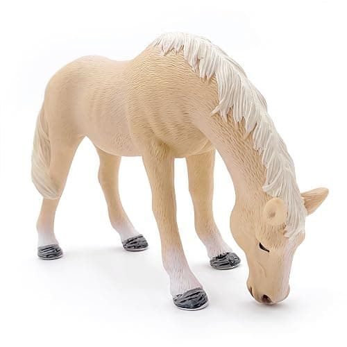 Higherbros Horse Toy for Kids and Toddlers, Farm Animal Horse Figurine for Birthday Cake Topper, Garden Decoration, Party Favors, Kids School Project (Beige) thumbnail 5