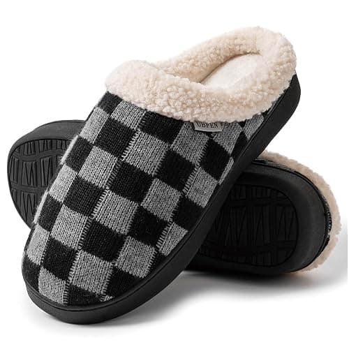 UBFEN Mens Slippers for Indoor Bedroom Memory Foam House Shoes Lightweight Slip On Outdoor Slipper thumbnail 4