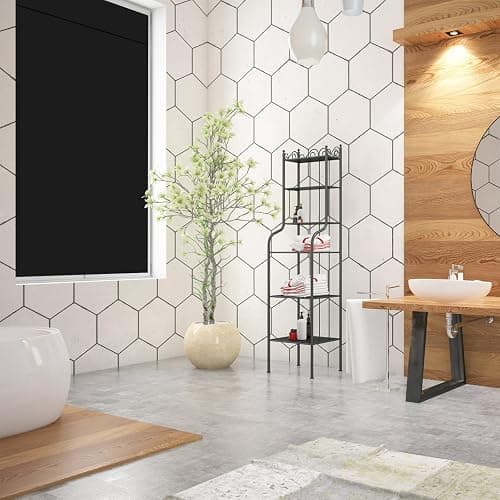 Maritown Blackout Door Curtains,French Door Blinds Stick On Curtains for Privacy and Light Control,Thermal Blackout Curtains Front Door Curtain Tie up Shade,No Drilling Easy Install(1 Panel) thumbnail 2
