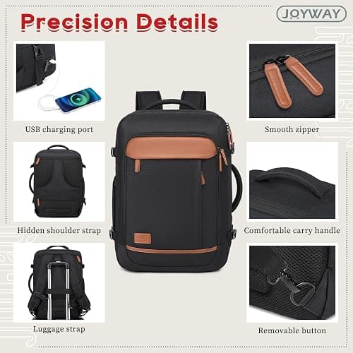 Joyway Expandable Carry on Luggage Sets Airline Approved, Lightweight Hard Shell 20 Inch Carry-on Suitcase with Spinner Wheels thumbnail 5