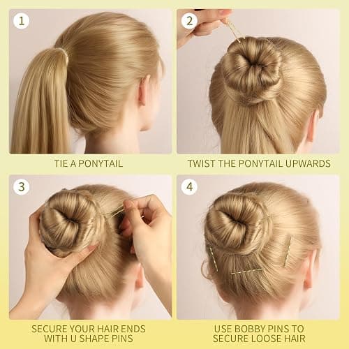 Teenitor 100Pcs Blonde Bobby Pins, Bobby Pins Blonde Gold Hair Pins, Gold Hair Pins for Women 2inch thumbnail 7