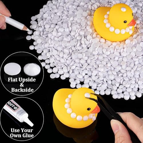 5000pcs 3mm Resin Rhinestones Bulk, White Flatback Round Jelly Rhinestones Bedazzling Non Hotfix Crystal Gems Large Quantity Wholesale for DIY Crafts Clothes Bottles Tumblers Face Makeup Manicure thumbnail 5