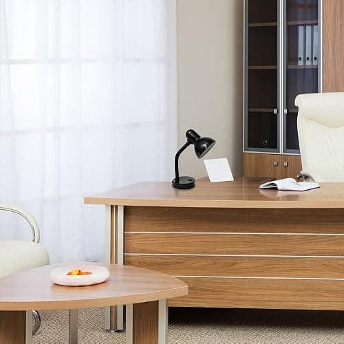 Simple Designs LD1003-BLK Basic Desk Lamp, Black thumbnail 6