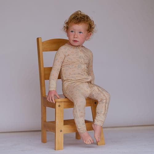 Organic Baby Bamboo Rompers with 11 Signature Prints - Infant Zipper Jumpsuits - 0-3 Months - Milestones thumbnail 5