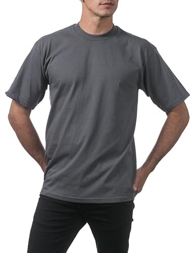 Pro Club Men's Heavyweight Cotton Short Sleeve Crew Neck T-Shirt thumbnail 4