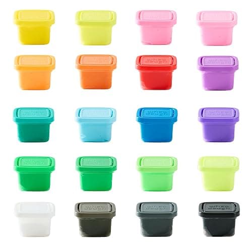 Chuckle & Roar Whoa Dough Ultimate Pack, Gluten Free Playdough Set, 20 Pack | 20 Colors for More Mixing & Modeling, Resealable Containers, Gluten Free Sensory Dough, Glow in the Dark Sensory Play thumbnail 2