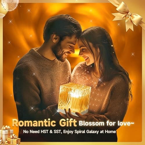 Purple Lights Pink Lamp Flower Lamp, 18 Colors Hologram Planetarium Projector Solar System Projector Night Light, Dimmable Tornado Aesthetic Flower Lights, Pink Christmas Decor Pink Room Decor Gifts thumbnail 7