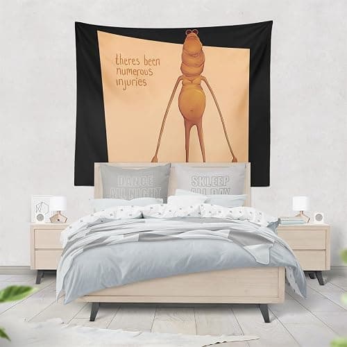Jschlatt Marcus the Worm Funny Meme Tapestry, There's Been Numerous Injuries Wall Hanging 60'' x 50'' (150cm x 130cm) thumbnail 6