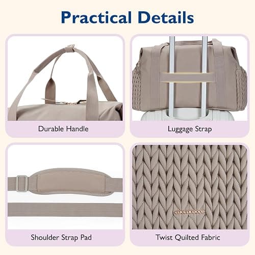 mommore Diaper Bag Tote, Large Capacity Travel Diaper bags, Hospital Bag for Labor Delivery, Baby Bag with Pacifier Case | Hospital Bag thumbnail 5