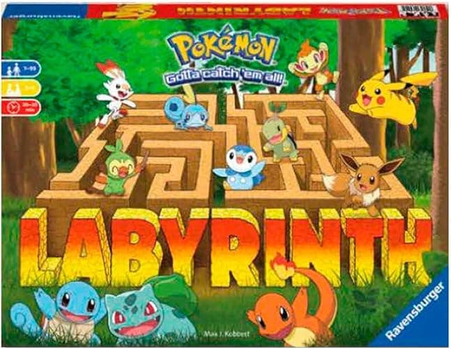 Ravensburger Labyrinth Pokemon Board Game - A Strategic Maze Adventure for Family Nights & Pokemon Parties - Includes Pikachu, Bulbasaur, and More - Great Birthday Gift for Kids Ages 7 and Up thumbnail 5