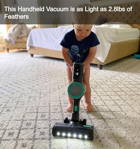Wyze Cordless Vacuum Cleaner with 20000Pa Powerful Suction, Lightweight Stick with HEPA Filter, 300W Powerful Brushless Motor, 40mins Runtime in Eco Mode, for Home Hard Floor Carpet Pet Hair thumbnail 2