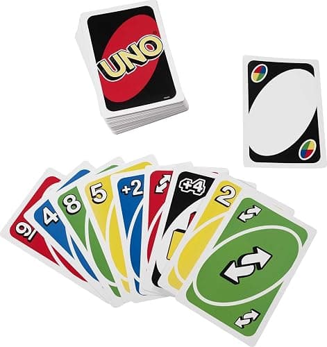 Mattel Games Giant UNO Card Game for Kid, Adult & Families, Color Blind Accessible & Customizable Large Deck thumbnail 5