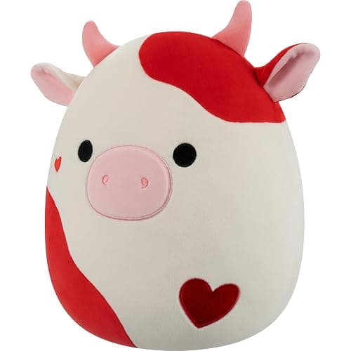 Squishmallows Original 12in Idris The Red and White Hearts Cow – Official Jazwares Valentine’s Day Plush (Medium-Sized) thumbnail 4