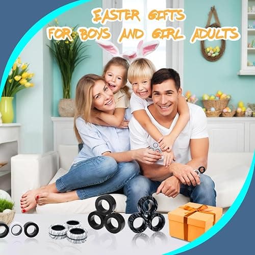 Cevioce 6 PCS Magnetic Rings Fidget Toys Set for Teens,ADHD Anxiety Magnetic Finger Spinner for Adults and Kids,Coolest Magnet Stress Relief Toy for 8 9 10 11 12+ Year Old Boys Girls thumbnail 6