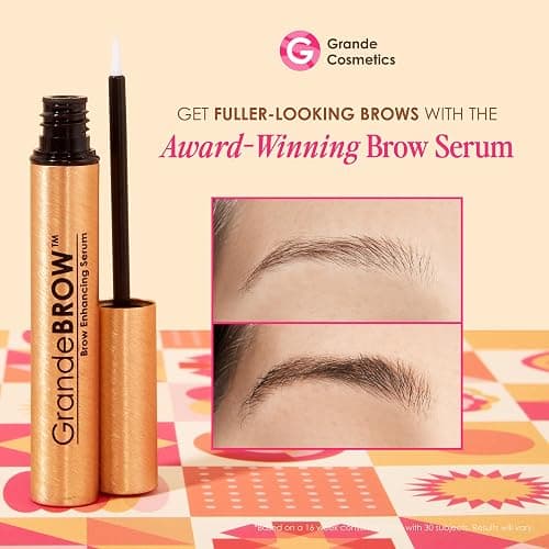 Grande Cosmetics Mini Lash & Brow Lineup Gift Set, 3 Piece Travel Kit | GrandeLASH-MD, GrandeBROW & GrandeREPAIR for longer, thicker-looking eyelashes and fuller, bolder-looking eyebrows thumbnail 5