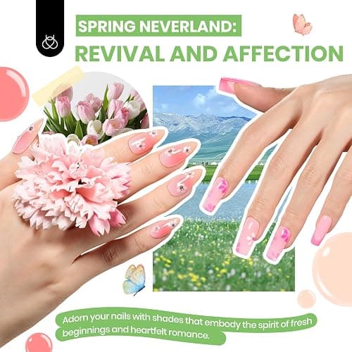 Beetles Gel Polish Seasonal Symphony- 85Pcs Gift Gel Nail Polish Kit with UV Light, 55 Colors Nail Set with Diamond Decorations & Manicure Art Stickers and Tools Soak Off All Season Gift for women thumbnail 5
