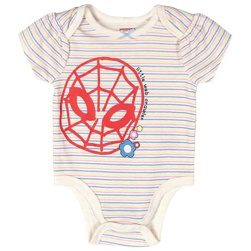 Marvel Comics Baby 5-Pack One Piece Bodysuits Newborn to Infant thumbnail 5