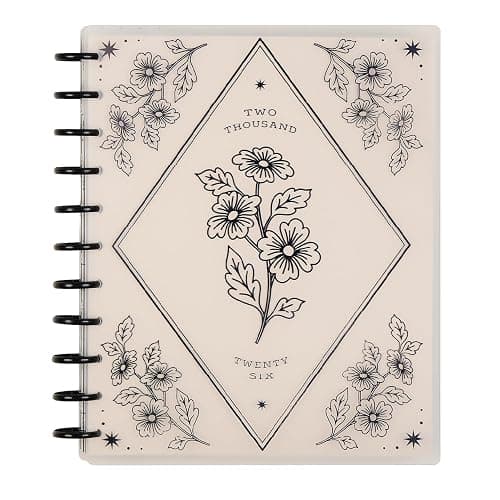 Happy Planner Disc-Bound Planner Jan.–Dec. 2026, Includes 3 Extra Months and 2 Sticker Sheets, Big Size, 8.5" x 11", Dashboard Layout, Ink & Ivy - Image 1