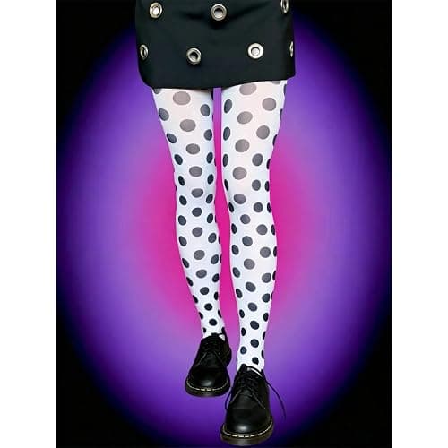 RICHTRUE Whimsy Twee Funky Patterned Tights Women Teen Girls Emo Goth Cool 2000s Fun Printed Tights Y2k Grunge Alt Clothes thumbnail 5