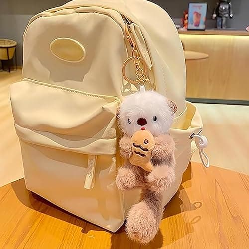 JINJUMEI 3Pcs Plush Keychain Otter Charm, Cute Otter Keychain, Suitable for Handbags Purses Backpacks and Car Keys | for Men Women Teens and Animal Lovers thumbnail 6