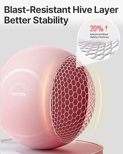 YOTTOY Anti-Burst Exercise Ball for Working Out, Yoga & Pregnancy, Extra Thick Workout Ball for Physical Therapy & Fitness thumbnail 9