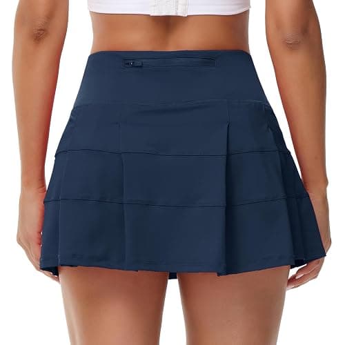 MCEDAR Pleated Tennis Skirt for Women with Pockets Women's High Waisted Athletic Golf Skorts Skirts Running Workout Shorts thumbnail 2