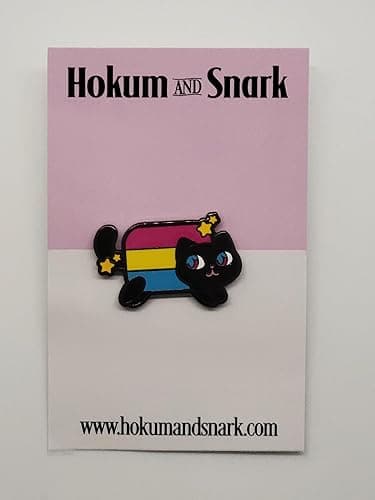 Nyan Cat Pride Enamel Pin The Meme Kitty in Rainbow Trans Pansexual Bisexual Lesbian Asexual Nonbinary Aromantic Pride Flag Colors lgbtq+ - Pansexual thumbnail 4