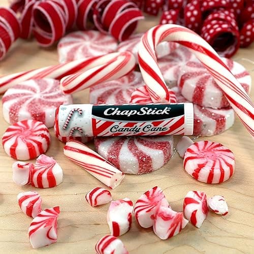 ChapStick Bulk Lip Balm, Candy Cane, 12-Pack – Fresh & Minty Lip Moisturizer, Stocking Stuffer, 0.15 Oz Ea thumbnail 3