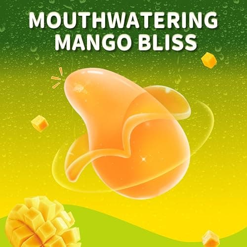 Amos Peelerz Mango Gummy Candy, Peelable Mango Gummy Candy, Resealable 2.19oz Bag (Pack of 8) thumbnail 2