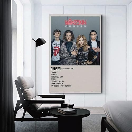 Måneskin Album-Poster, Leinwand-Poster, Raumdekoration, ästhetisches Poster, künstlerisches Poster für Schlafzimmer, Wohnzimmer, Wände, 30 x 45 cm, ungerahmter Stil thumbnail 3