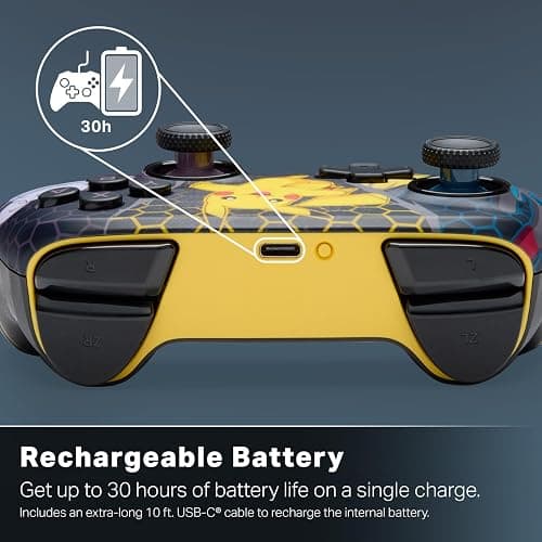 PowerA Advantage Wireless Controller for Nintendo Switch 2 - Pokémon: Mega Evolutions, Officially Licensed, Hall Effects, Mappable Buttons, Pro Controller, C Button, Motion Controls thumbnail 7
