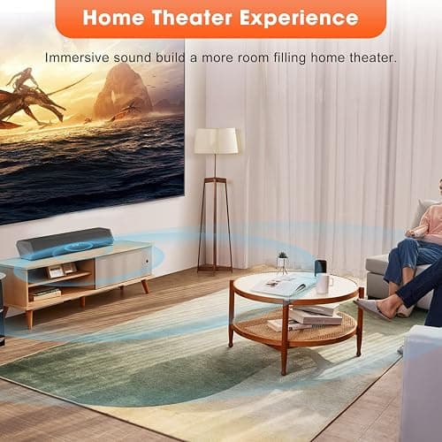 Bestisan Sound Bars for TV, 16'/50W Small Soundbar for TV, Sound Bar with Depths Sound Enhanced/DSP/Bass+/3EQ, Surround Sound Speakers for TV Works with HDMI ARC/CEC,Optical/BT/PC … thumbnail 6