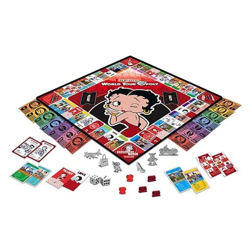 MasterPieces Opoly Board Games - Betty Boop World Tour Opoly - Officially Licensed Board Games For Adults, Kids, & Family thumbnail 2