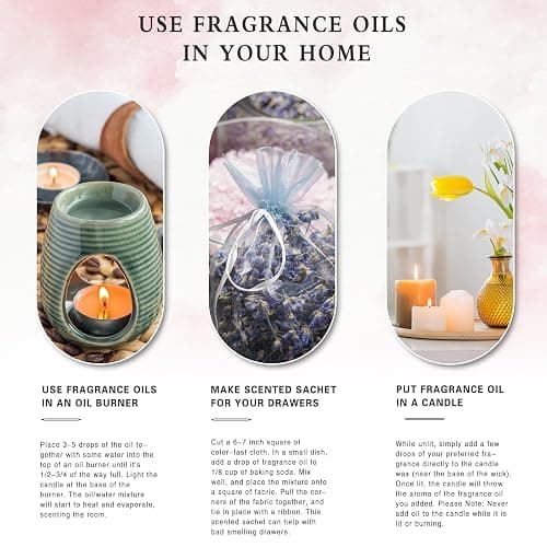 PHATOIL 3.38FL.OZ Coconut & Vanilla Fragrance Oils for Aromatherapy, Essential Oils for Diffusers for Home, Perfect for Diffuser, Yoga, DIY Candle and Soap Making - 100ml thumbnail 7