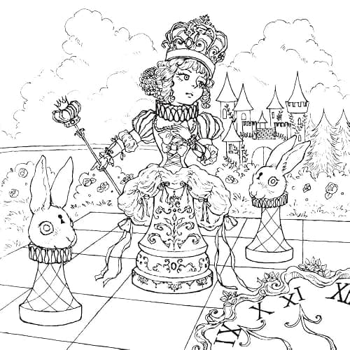 Reveries: A Wonderland of Dreamscapes and Nightmares to Color (Dover Adult Coloring Books) thumbnail 8