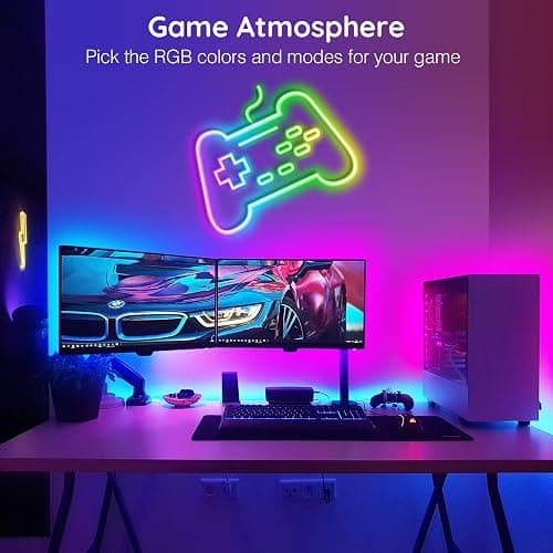AILBTON 20Ft Neon Rope Lights,Flexible Led Rope Lights Control with App/Remote,Multiple Modes Music Sync Gaming RGB Led Neon Lights for Bedroom Outdoor thumbnail 3