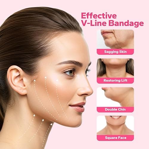 FairyFace V-Face Slimming Strap, Chin Strap for Sleeping, V Line Lifting Mask, Reusable V Shaped Belt, Double Chin Reducer, Firms and Lifts Facial Contours, Jaw Exerciser, Chin Up Patch thumbnail 2