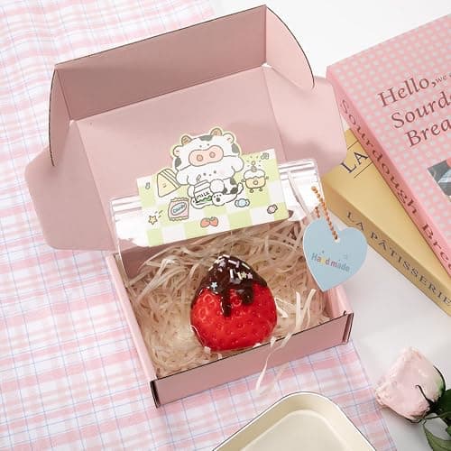 QCROAD SQUISHY Handmade Big taba Strawberry Squishy Silicone Fidget Stress Relief Squeeze Toys for Kids & Adults(Red Strawberry Sauce) thumbnail 3