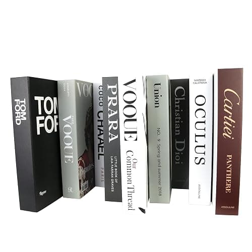 PTShadow 9 Pcs Decorative Books Aesthetic Chic Faux Book Set for Room Décor,Modern Home Decor Coffee Table Decor thumbnail 3