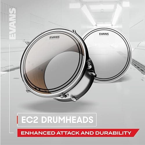 Evans Drum Heads - EC2S Clear Rock Tompack (10 inch, 12 inch, 16 inch) thumbnail 6