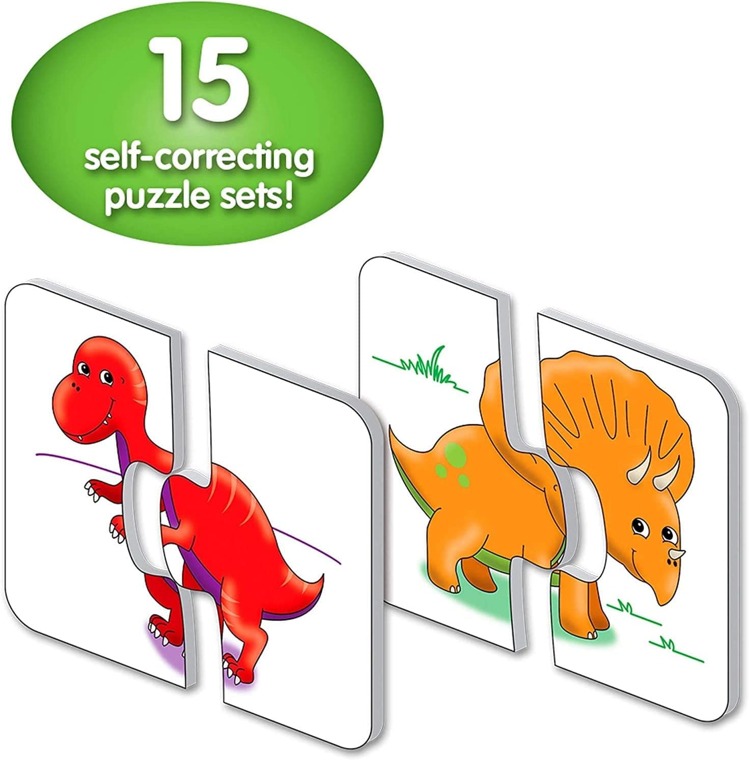 The Learning Journey: My First Match It - Dinosaurs - 2 Year Old Toys, Puzzles for Toddlers, Toddler Puzzle, Educational Toys for 2 Year Old - 15 Self-Correcting Matching Puzzles - Award Winning Toys - Dinosaurs thumbnail 2